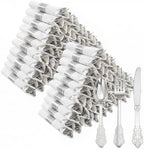 Goodluck 400PCS Silver Fancy Wrapped Silverware Set Disposable by GoodLuck