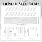 10FT 20 Pack White Cheesecloth Table Runner 20 x 120 Inch Long Rustic Gauze Cheese Cloth Table Runner for Wedding Bridal Baby Shower Table Decorations Boho Fabric Sheer Birthday Party Table Decor - Image 2