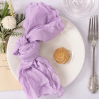 Cloth Napkins Set of 60 21"x21" Reusable Cheesecloth Napkins Lilac Purple - Image 5