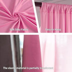 10 x 10 Feet New Pink A Backdrop Curtain for Partie, Background Curtains for Photoshoot, Birthday, Wedding, Mardi Gras, Easter, Mother's Day Party Decorations 5Ft x 10Ft, 2 Panels - Image 3