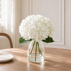 Hydrangea Artificial Flowers in Vase Fake Flowers for Home Decor - Image 6