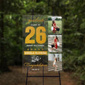 Personalized Graduation Yard Sign with Photo Collage, Custom Class of 2026 Graduation Sign for Outdoor Lawn Decor, Clear Acrylic or Frosted, Waterproof Display with Gold Number Design by Mapileng%E2%84%A2