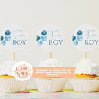 Set of 24 Cupcake Toppers | Gender Reveal Cupcake Toppers | Party Cupcake Toppers | Party Decorations | Baby Shower Toppers | Congrats on Pregnancy - Image 2