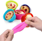 Cupcake Liners For Baking Cups Muffin Liners 24pcs Silicone Cake Mold Round Muffin Cupcake Baking Molds Reusable DIY Cake Decorating Tools Baking Supplies - Image 4