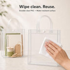 Dobafun Clear Gift Bags with Handles, 55 PCS Clear Goodie Bags with Ribbon - Image 5