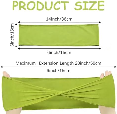 Spandex Green Chair Sashes Bows 60 Pcs Apple Green Chair Sashes Elastic Chair Cover Bands Ties Without Buckle for Wedding Birthday Party Ceremoney Events Decoration - Image 2