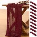 10 Pack Cheesecloth Table Runner Fall Boho Gauze Wedding Party Home Decor by Socomi