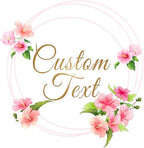 Personalized Custom Stickers Labels for Wedding Favors Birthday, Business Logo Customized Sticker.Waterproof, Fade & Heat Resistant and Cold Resistant. Pack of 100 to 1000. (Wreath 10, 4 Inch) by clylife