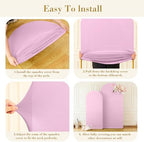 7.2FT 6FT Arch Backdrop Cover for Wedding, Set of 2 Stretchy Spandex Fitted Arch Stand Cover for Baby Shower, Birthday Party Decor, Chiara Backdrop Cover with Double-Sided Design(Pink) - Image 4