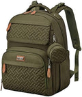 BabbleRoo Diaper Bag Backpack - Travel Large Baby Diaper Bag with Changing pad, Waterproof Baby Bags for Mom & Dad, Unisex Bags with Pacifier Case, Luggage Strap & Stroller Clips– Army Green by BabbleRoo