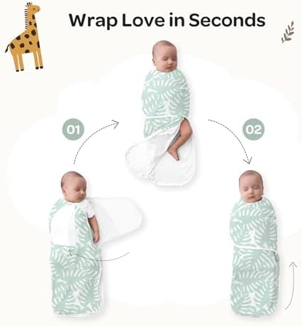 Momcozy Swaddles for Newborns, Quiet Fastener Swaddle for Infant 0-3 Months - Image 6