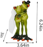Frog Figurines Cake Topper Wedding Decorations Funny Small Desk Decor Shelf - Image 6