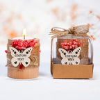 Wedding Favors for Guests, 50 Pcs Floral Candle Holders, Personalized Party Favors in Bulk, Baby Shower, Birthday Party, Quinceanera, Return Gifts, Thank You Cards - Image 5
