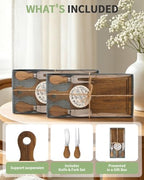 4 Set Bridal Shower Favor Prizes Charcuterie Board, Acacia Cheese Board - Image 4