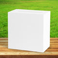 Fowecelt White Wooden Wedding Card Box, Large DIY Card Gift Box for Wedding Reception, Graduation Party, Bridal Shower, Keepsake Party Favor, Cosmetic Home Decor (10 x10 x 5.5 Inch) by Fowecelt