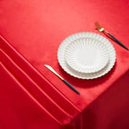 6 Pack Satin Table Cover Rectangle, Red, 60 x 120 Inches - Image 3