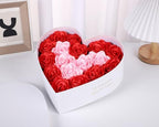 Set of 3 Heart Shaped Gift Boxes with Ribbon Bow Clear Window Decorative Heart Gift Flower Wrapping Boxes for Wedding, Birthday, Anniversary, Valentine's Day, Mother's Day, Baby Showers (White) - Image 4