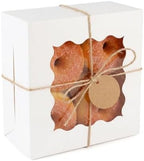 Bakepacker White Cookie Boxes With Window 6x6x3 inches 240pcs - Image 2