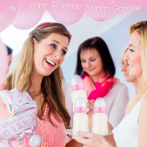 TrelaCo 20 Pcs Bottle Chug Game, Elephant Theme Baby Shower Favors, Pink - Image 6