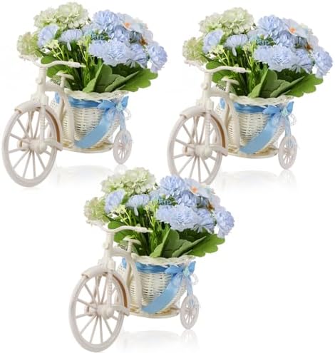 3 Sets Blue Bike-Shaped Baby Shower Table Centerpieces by Unknown