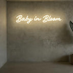 Baby In Bloom LED Light Sign for Wall Art Decor 1st Birthday Neon Sign LED Baby Shower Room Decor Gift Home Party-28inch - Image 2