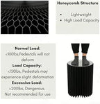 Cylinder Stands for Party, Shape&Use 3PCS Roman Column Black Pedestal Display Stands, Foldable Cardboard Columns for Wedding, Birthday, Anniversary Decor, 11.8in Dia. (23.6/31.5/39.4in H) with Storage Bag - Image 4
