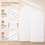 White Arch Cover 7.2 and 6ft Spandex Wedding Arch Backdrop Cover Set of 2 - Image 6