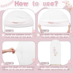 2 Pcs 7.2ft 6ft One Silly Goose Arch Backdrop Cover,Pink White,Lovely - Image 4