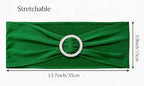 50 Pack Dark Green Stretch Spandex Chair Sashes - Image 2