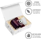 Luxury Keepsake Gift Box Silver Floral 11.5" x 7.5" x 3.5" (3-Pack) - Image 4