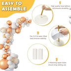 Balloon Arch Stand with Base - 8.2ft & 5ft Balloon Arch Kit with Bendable Tubes, Half Arch Stand, Balloon Column & Arch Frame for Weddings, Birthdays, Baby Showers - Image 5