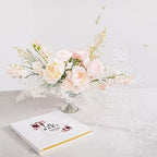 Andaz Press Personalized Baby Shower Guestbook with Gold Accents, Boho Arch Burgundy Florals Custom Guestbook, White Guest Sign-in Registry, 120 Pages 8.5" Memories Book for DIY Scrapbook Photo Album - Image 3
