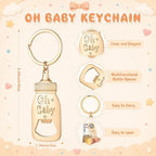 Vesici 25 Sets Baby Shower Favors for Guests Mini Handmade Footprint Scented Soap with Bottle Openers Keychains and Thank You Cards for Shower Gender Reveal Party Favors (Oh Baby) - Image 2