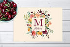 Andaz Press Custom Personalized Disposable Paper Placemats, 12 x 18 Inch, Set of 25, Ivory Floral Monogram, Tableware, Dining, Table Setting for Wedding, Bridal Shower, Baby Shower, Party, Holiday - Image 2