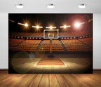BELECO 8x6ft Fabric Basketball Court Backdrop Arena Sports Background Theme Party Decorations Birthday Baby Shower Cake Table Decor Banner Photo Booth Studio Props - Image 4