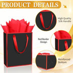Epoesch 24 Pack Gift Bags with Handles & 24 Tissue Papers – 8x5x10 Inches - Image 3