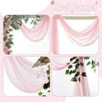 Pack of 1 Wedding Arch Drape Panel Fabric 30" x 100ft - Blush Pink - Image 5