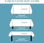 VidaFete Classic Series 6 Pack 60x120inch White Rectangle Tablecloth - Image 2