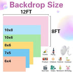 Gender Reveal Backdrops 12x8 FT Boy or Girl Backdrop Blue and Pink Gender Reveal Decorations Banners for New Born Baby Shower Kids Birthday Party Supplies Large Photo Props Background - Image 7