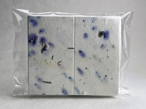 Of The Earth Handmade Paper - Wildflower Seed Paper Folding Escort Card - Place Card/Name Card/Gift Card - 3.5" x 4" - Set of 24 (04s Purple Petal) - Image 5