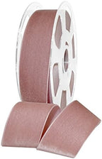 Morex Ribbon Nylvalour Velvet Ribbon, Nylon, 1 1/2 inches by 11 Yards, Rosy Mauve, Item 01240/10-263, 1 1/2" by 11 yd, by MorexRibbon