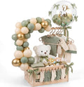Wooden Baby Shower Crate Closet with Hanger and Rack by Acellegic