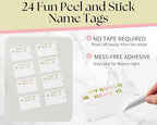 Spring Bunco Scorecard Set - Name Tags And Bunco Party Accessories - Image 3