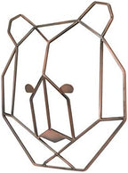 NoJo - Metallic Copper Wire Shaped Bear Head Wall Art, Nursery Wall Art, Kid Room Décor, Playroom Art, 10 inch x 10 inch - Image 2