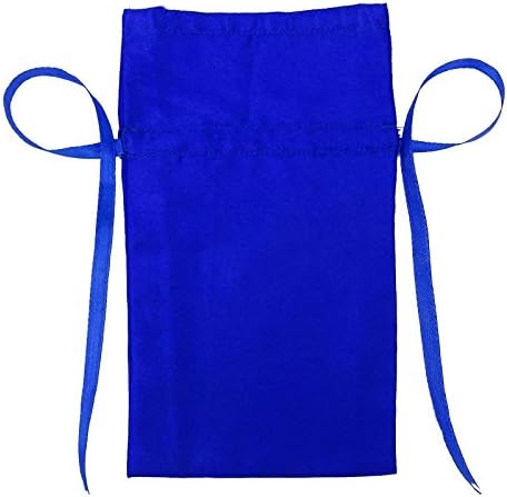 Darling Souvenir 50 Satin Drawstring Gift Pouch Small Wedding Party Favors Bag - 8" x 10" inches Baby Shower Thank You Pouches- Royal Blue - Image 2