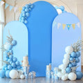 Blue Arch Backdrop Cover 3 Set-4FT, 5FT, 6FT Spandex Fitted Wedding Arch Stand Covers for Baby Shower Boys Birthday Party Wedding Ceremony Banquet Photo Arch Stand Background Decorations by Suppromo