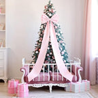 Jumbo Blush Pink Satin Ribbon Bow - Stunning Wall Hanging for Birthday, Baby Shower, Wedding & Festive Party Supplies (Pink) - Image 6