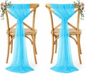 MDS Pack of 25 Chiffon Chair Sashes for Wedding & Event Décor - Turquoise by MDS