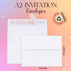 ACSTEP 3000PACK A2 Envelopes White 4.375x5.75 Envelopes Self Seal for Greeting Cards, Wedding, Invitations, RSVP cards, Thank You Note Cards, Notice, and Announcements. - Image 2