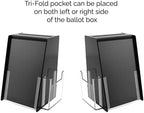 Marketing Holders 4 Pack Donation Box with Lock Black Acrylic Ballot Bin with 5.5" x 8.5" Sign Holder for Fundraising Donations Bars and School Voting - Image 4